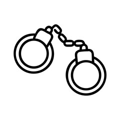 Handcuffs icon representing justice and Human Rights Day  