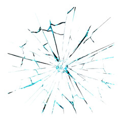 Shattered Glass  Effect PNG.  Broken Window Effect on transparent background