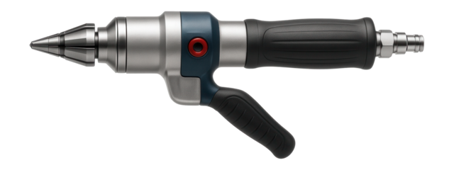 Pneumatic tube expander with quick-connect fittings for an industrial setting.