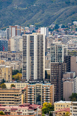 Beautiful view of Tbilisi, Saburtalo and Vake districts
