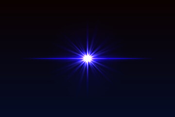 Intense central glow with symmetrical rays and soft edges. Bright light flash for lens effects or glowing transitions.
