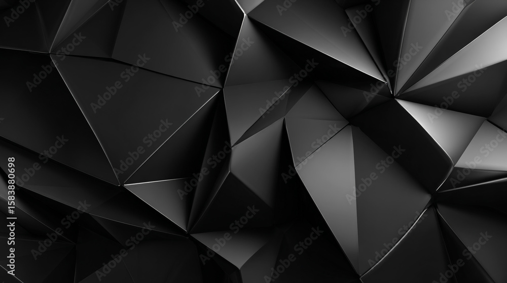 Fototapete abstract dark shape background. geometric abstract background interior industrial construction struc