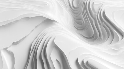 White light background, architectural futuristic construction, 3d motion design, layered paper art, looping animated wallpaper, abstract geometric pattern, circles animation, concentric shapes.