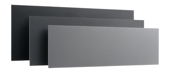 Silicon carbide abrasive paper set with varying grits for woodworking applications.