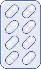 Blister Pack of Pills Healthcare Medication for Wellness and Healing