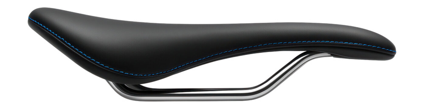 Minimalist fixed-gear bicycle saddle with sleek profile and lightweight foam core