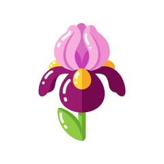 Iris – Jelly Candy Vector Icon from Set03