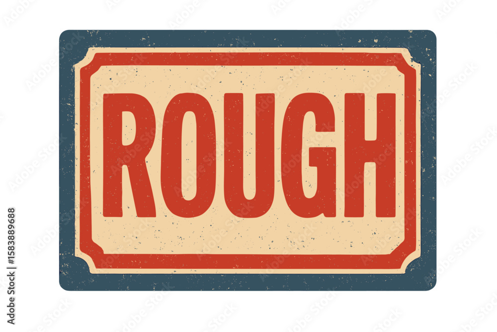 Fototapete This font, known as Rough Condensed, is suitable for use at small sizes and features distinct, individually textured characters with a worn, letterpress print texture, making it a one-of-a-kind