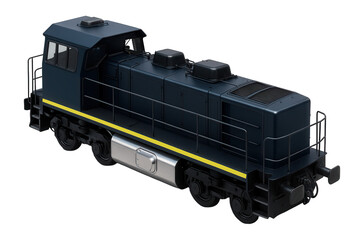 Fototapeta premium Bi-mode shunter with distinct fuel tank and rooftop equipment