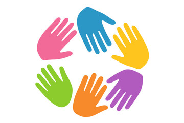 hand care logo design template, an illustration of a hand care vector icon