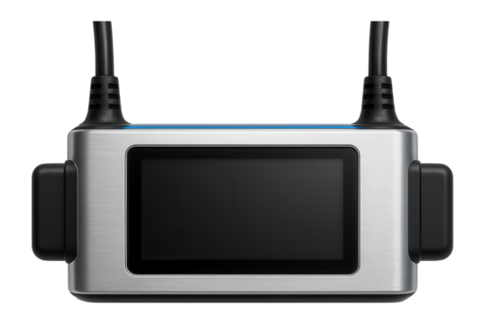 Diagnostic scanner with a digital display and multiple cable connectors