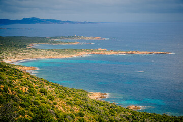 Obraz premium Côte méditerranéenne à Sartène en Corse du Sud en France