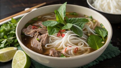 pho soup vietnamese cuisine rice noodles and beef