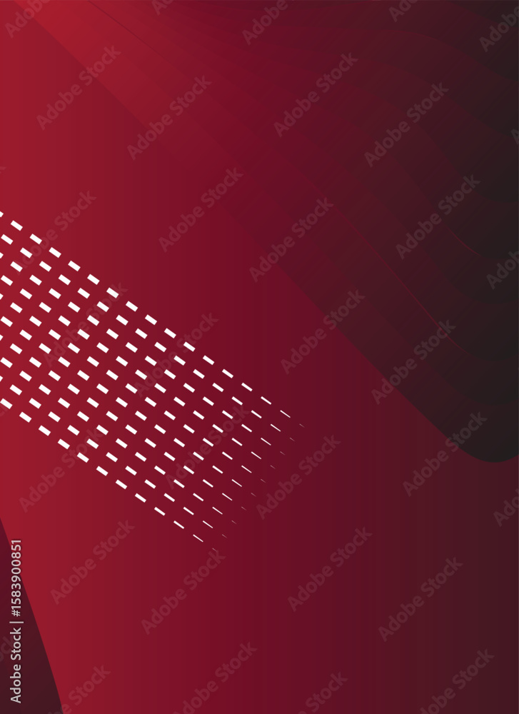 Poster red background of modern abstract minimalist lines geometric shapes with vector elements.