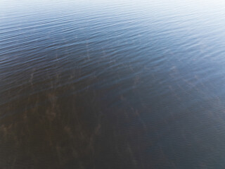 Calm and serene water surface of the Baltic Sea with small ripples, creating an abstract natural gradient. Perfect texture or background.