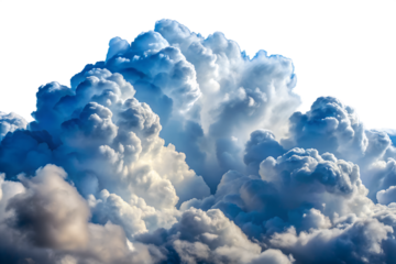 Ethereal White Clouds against Isolated Sky Stunning Weather Phenomenon for Backgrounds and Creative Compositions