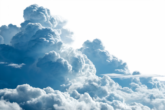 Soaring Visions Blue Sky Filled with Soft, White Clouds, A Breath Taking View of Nature's Ever Changing Canvas Above