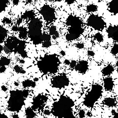 Obraz premium Abstract illustration of seamless black splash texture pattern on transparent background. template for banner, poster, etc.