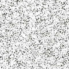 Abstract illustration of seamless black splatter texture pattern on transparent background. Template for banner, poster, etc.