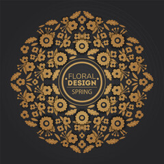 Vintage abstract backgrounds, save the date floral invitations, Wildflowers frames. Flower gold greeting card with paper cut blooming flowers design templates for wedding products. Use for package