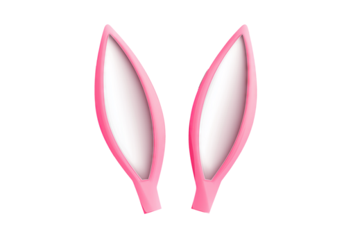 Pink bunny ears transparent png