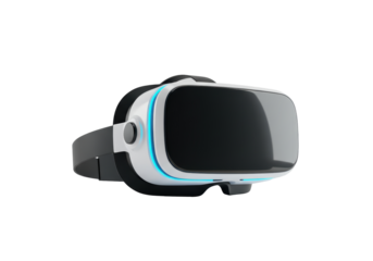 Isolated Virtual Reality Headset with Futuristic Design