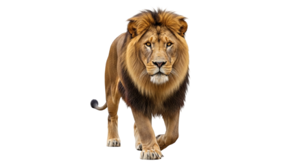 Lion Isolated on Transparent Background – Majestic Big Cat PNG for Wildlife Design and Branding

