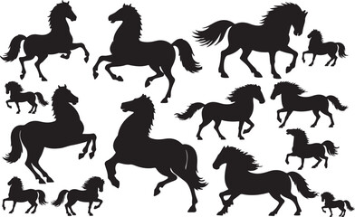 Sleipnir Silhouettes Vector Pack
