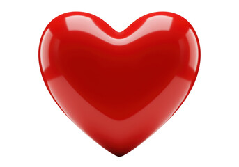 Isolated Reflective Red Heart