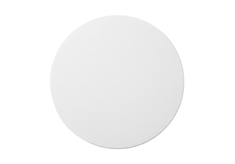 Isolated Simple and Clean White Circular Plate
