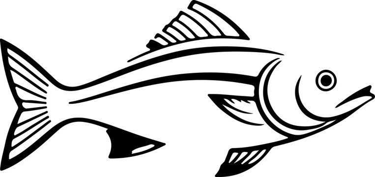 Fish icon vector logo 