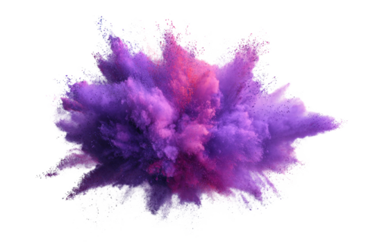 Abstract Purple powder splatted background