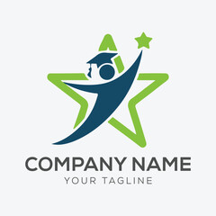 Business team group reaching goal together logo vector design	
