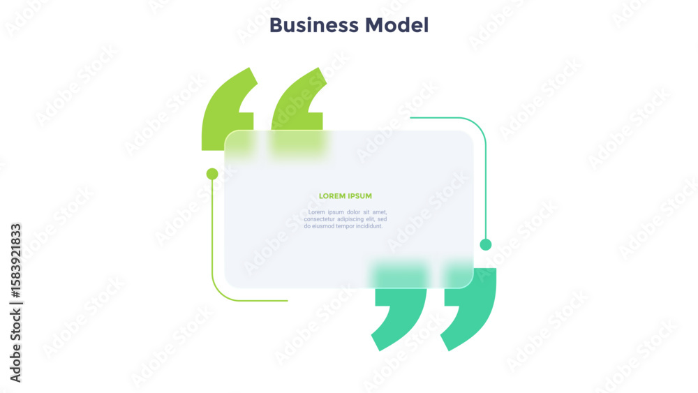 Aufkleber two separate rectangular speech bubbles or balloons with thin line pictograms and place for text ins