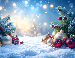 Weihnachten Hintergrund pastellfarben mit leichten Lichtpunkten

