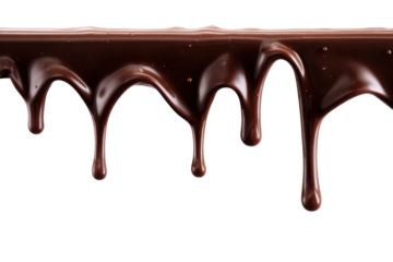 Chocolate dripping isolated