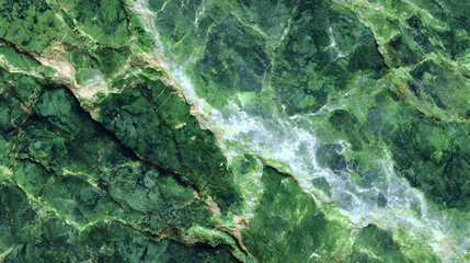 Naklejka premium Green Marble Texture Background: Natural Stone Pattern