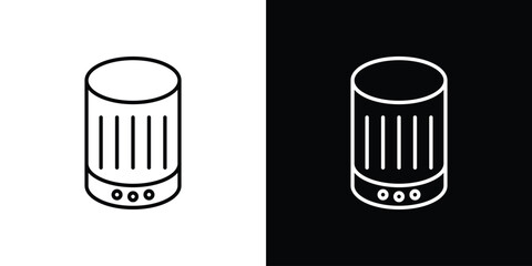 Smart speaker icon for concept and graphic design. Collection of high quality black style vector icons