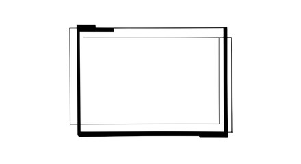 Minimalist Frame Design: A modern and versatile frame element, rendered in a clean and contemporary style with sleek lines and a striking minimalist aesthetic. 