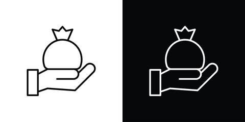 Inheritance law icon for concept and graphic design. Collection of high quality black style vector icons