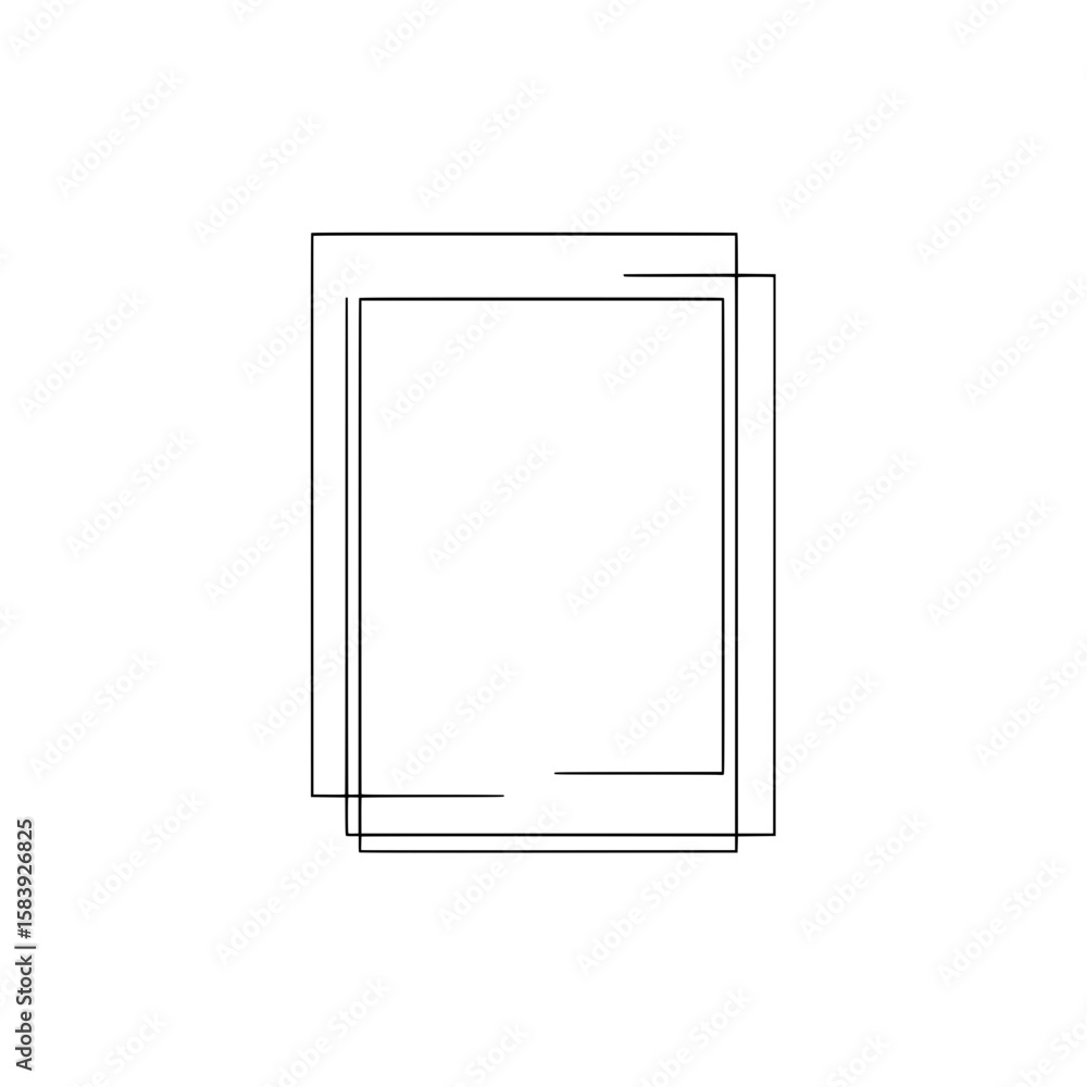Poster minimalist abstract rectangular art: simple, overlapping rectangular forms compose this starkly mode