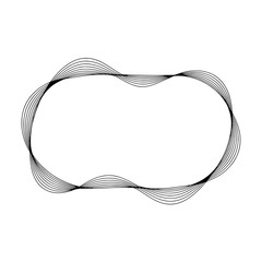 Geometric Waves: A minimalist, elegant illustration of abstract wave pattern in monochrome, perfect for modern design.