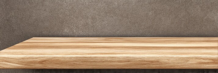 Stylish Light Wood Countertop. Versatile Tabletop for Kitchen and Office Environments
