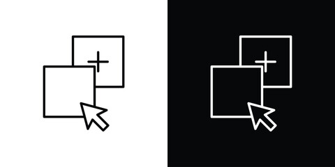 Drag and drop icon for concept and graphic design. Collection of high quality black style vector icons