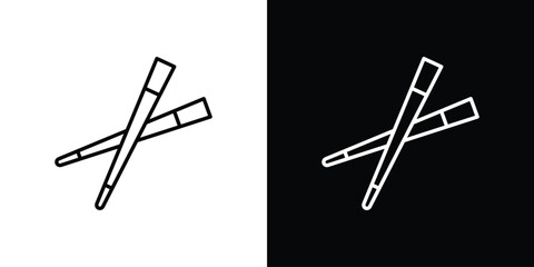 Chopsticks icon for concept and graphic design. Collection of high quality black style vector icons