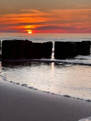 sunset on the beach