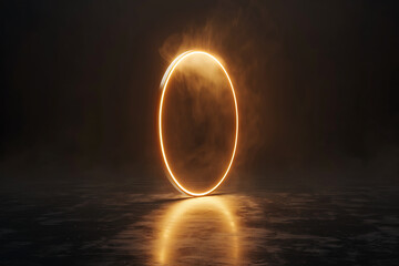 fantasy fire mirror, mirror reflecting leos fiery energy with dazzling effects