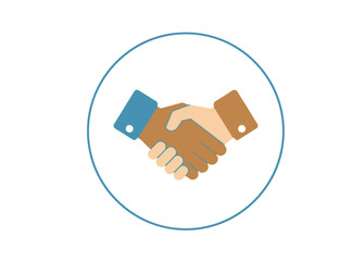Professional Partnership Visualizing Agreement and Collaboration Through a Handshake Icon