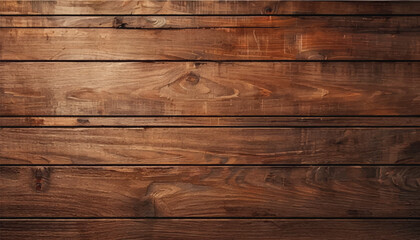 Fototapeta premium Close up of wall made of wooden planks. Wood plank texture background. Wood panels. Wooden background.