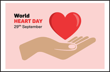 World Heart Day Hands Holding Heart - September 29 Health Awareness